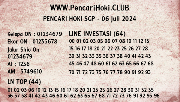 Prediksi SGP